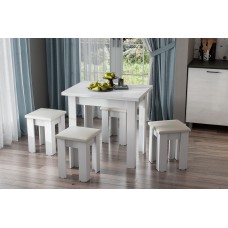 Стол обеденный "СО 3" (Раскладной) Белый SV-Мебель